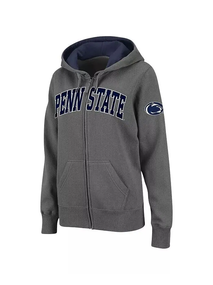 Женская толстовка с капюшоном Penn State Nittany Lions с арочным названием и молнией Colosseum — изображение 4 из 5