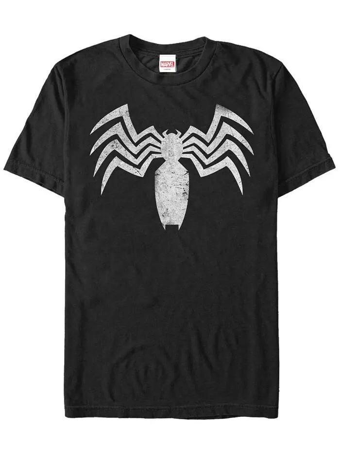 Мужская футболка Venom с короткими рукавами и логотипом Marvel Venom Fifth Sun — изображение 1 из 1, черный