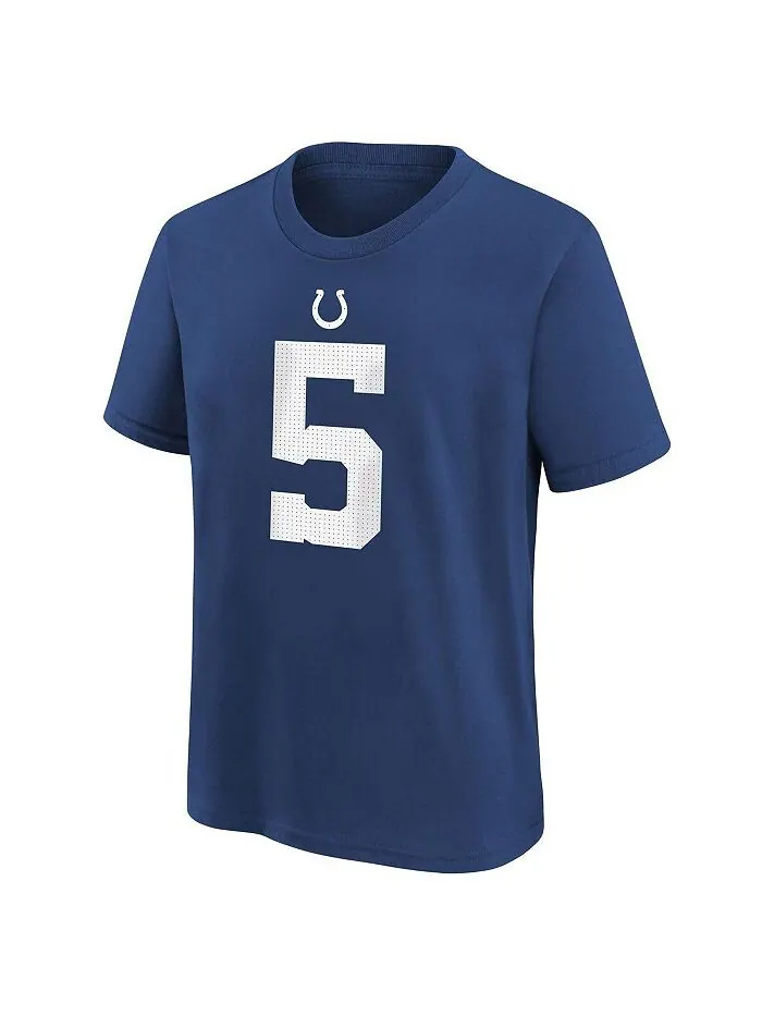 Футболка с именем и номером игрока Big Boys Энтони Ричардсона Royal Indianapolis Colts 2023 драфта — изображение 2 из 3