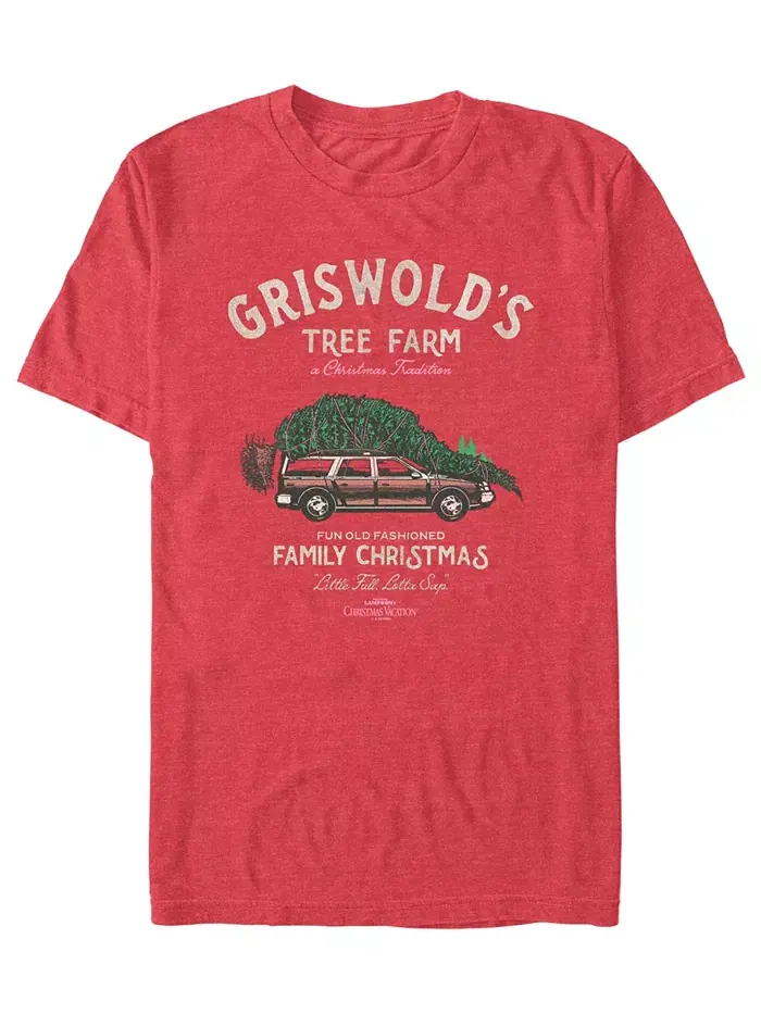 Мужская футболка с коротким рукавом Griswold Holiday Fifth Sun — изображение 1 из 3, красный