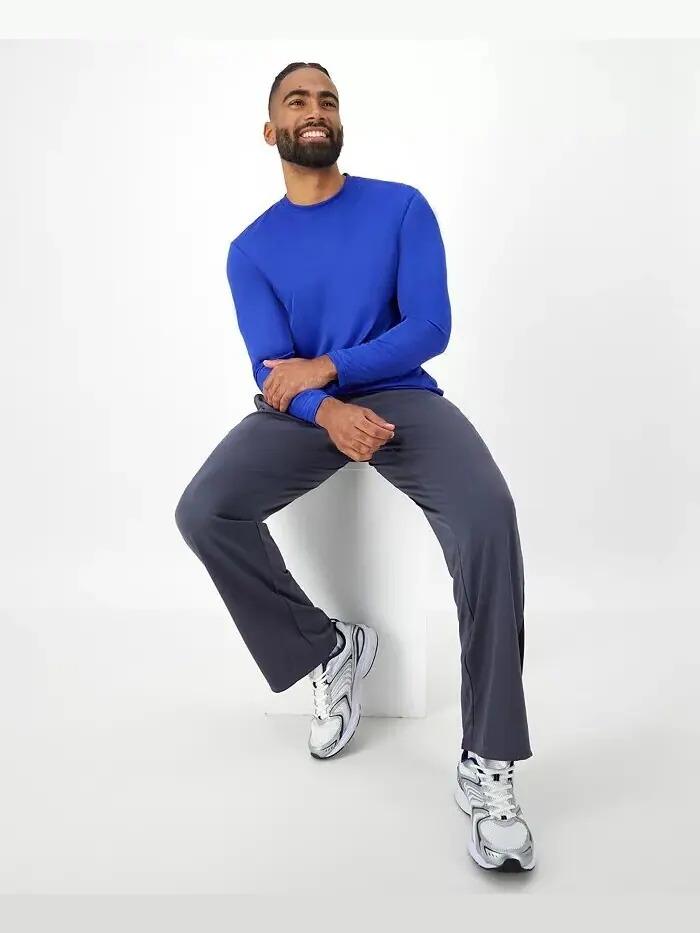 Мужская футболка Sport с длинными рукавами Cool DRI Performance, комплект из 2 штук Hanes — изображение 1 из 5, синий