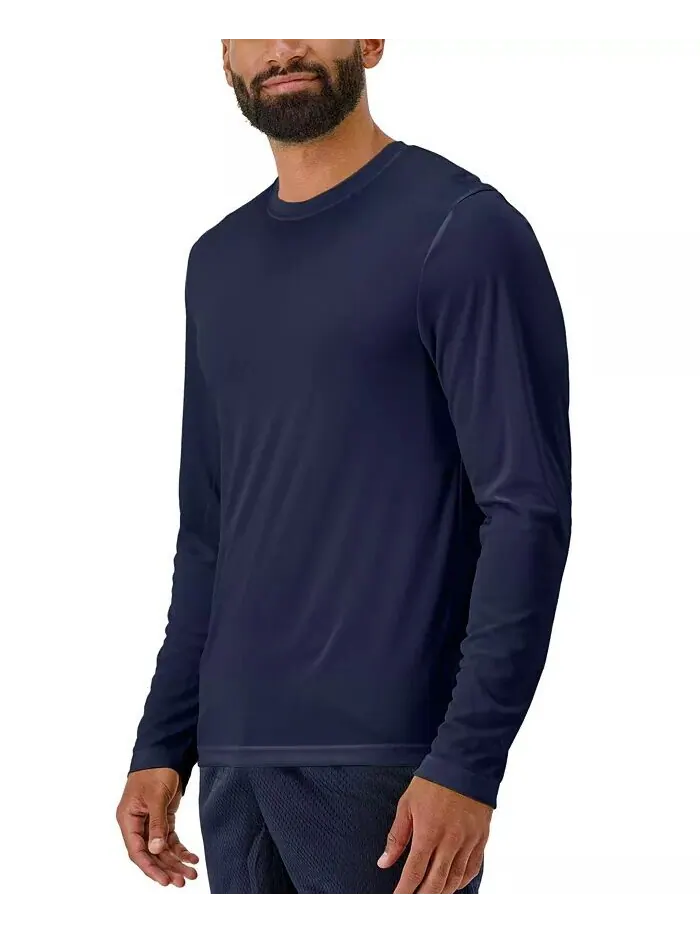 Мужская футболка Sport с длинными рукавами Cool DRI Performance, комплект из 2 штук Hanes — изображение 5 из 5, темно-синий