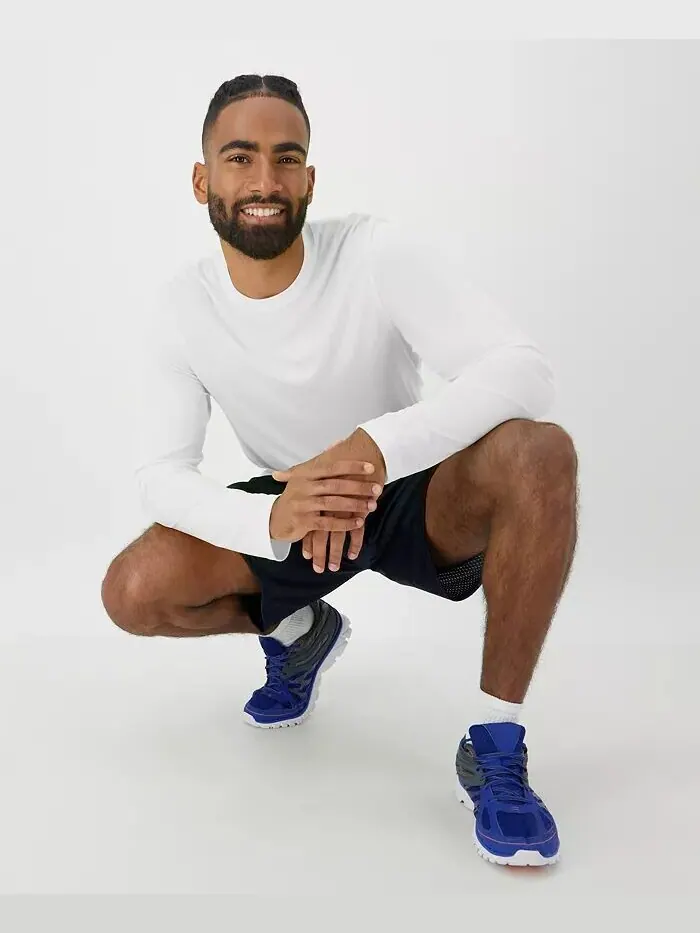 Мужская футболка Sport с длинными рукавами Cool DRI Performance, комплект из 2 штук Hanes — изображение 1 из 5, белый