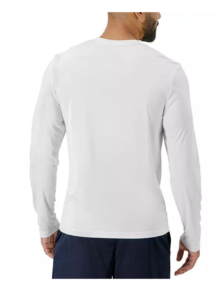 Мужская футболка Sport с длинными рукавами Cool DRI Performance, комплект из 2 штук Hanes — изображение 2 из 5, белый