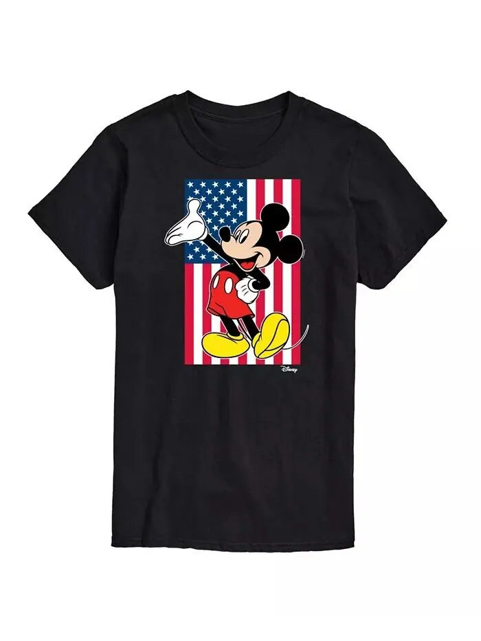 Мужская футболка с коротким рукавом Hybrid Apparel Mickey Flag AIRWAVES — изображение 1 из 6, черный