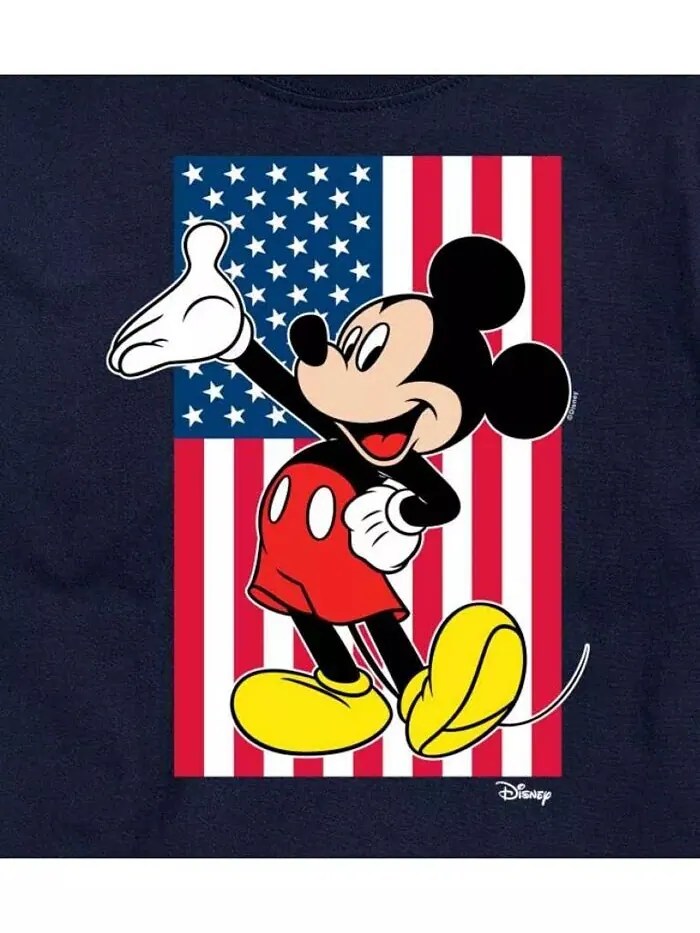 Мужская футболка с коротким рукавом Hybrid Apparel Mickey Flag AIRWAVES — изображение 3 из 5, темно-синий