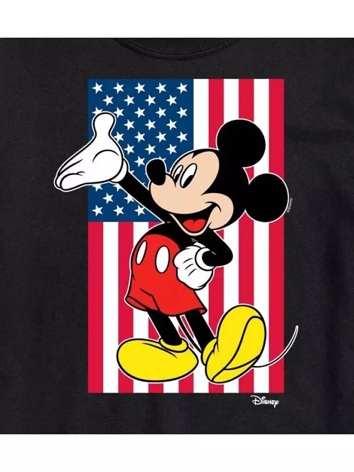Мужская футболка с коротким рукавом Hybrid Apparel Mickey Flag AIRWAVES — изображение 5 из 5, темно-синий