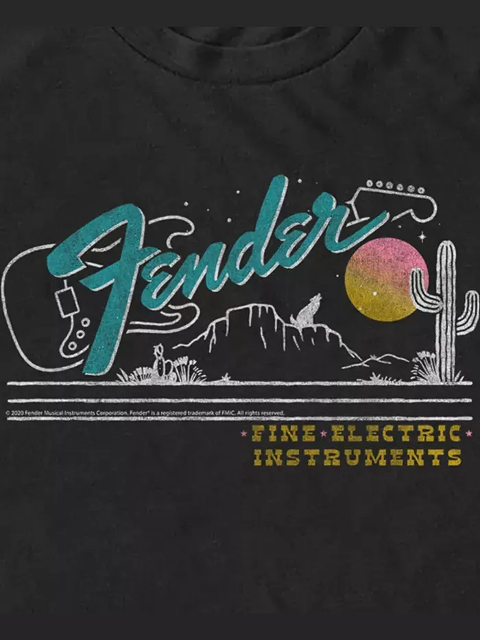 Мужская футболка с коротким рукавом Fender Desert — изображение 3 из 3, черный