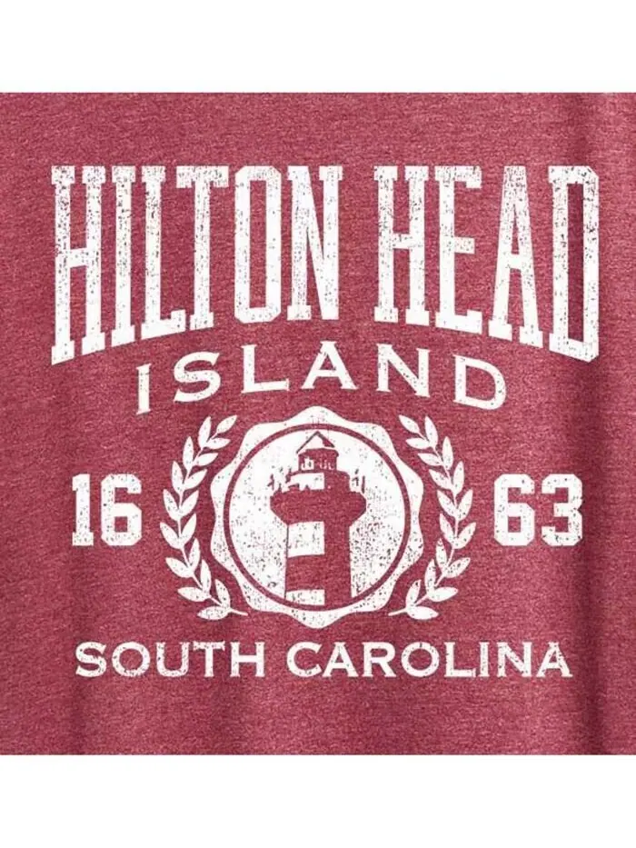 Футболка больших размеров с графическим изображением Hilton Head Island Collegiate Plus Size Hybrid — изображение 2 из 3