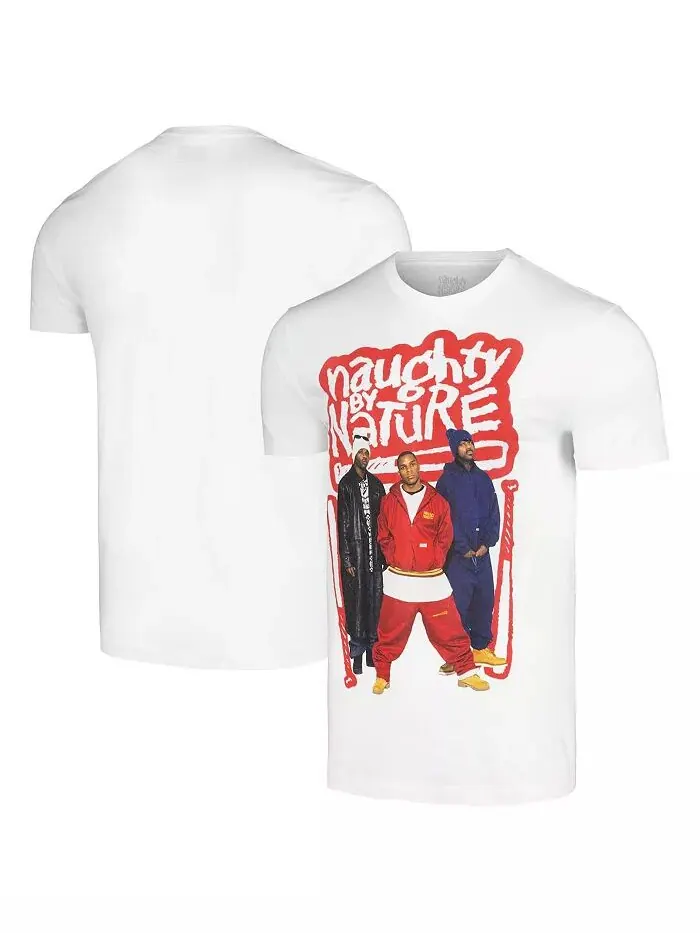 Мужская белая футболка Naughty by Nature Photo Bats Global Merch — без цвета