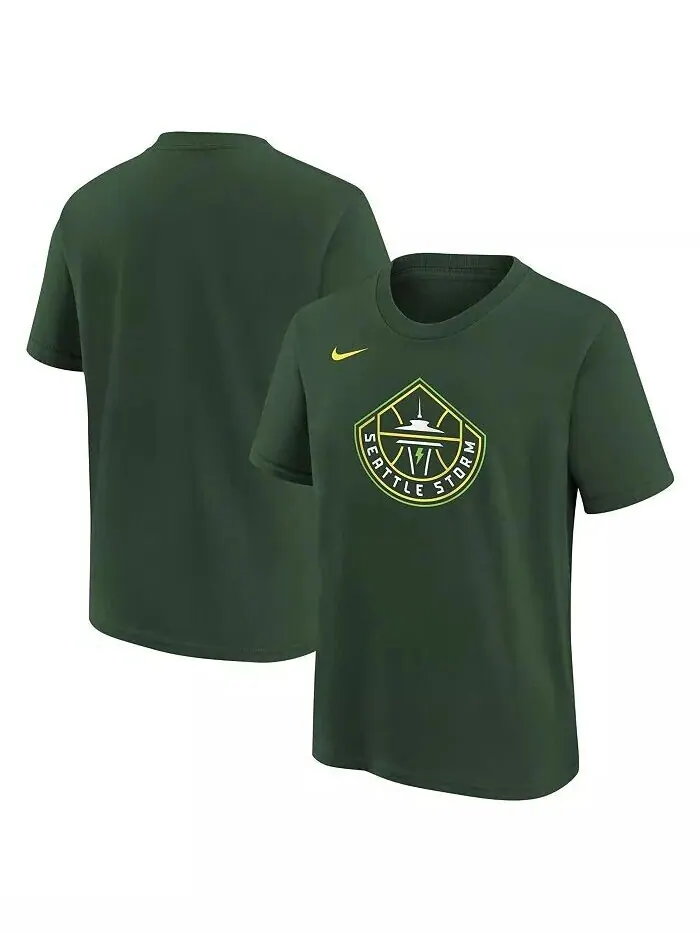 Зеленая футболка с логотипом Big Boys and Girls Hunter Seattle Storm Essential Nike — изображение 1 из 3, зеленый