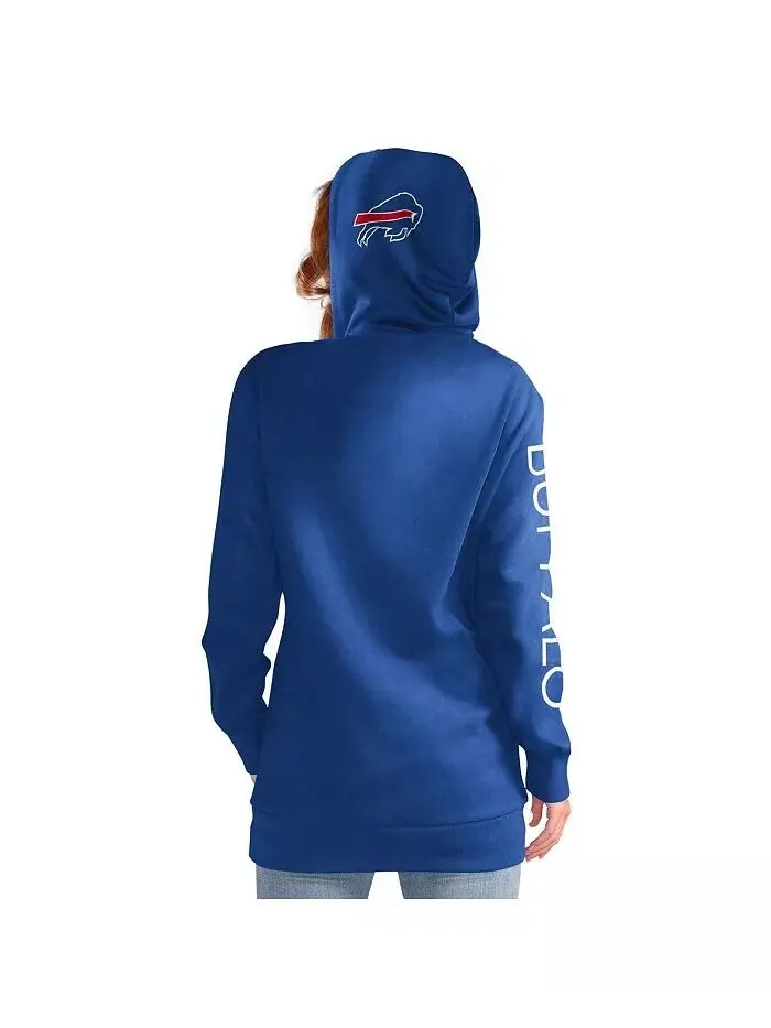 Женский пуловер с капюшоном Royal Buffalo Bills Extra Inning G-Iii 4Her By Carl Banks — изображение 2 из 2, королевский