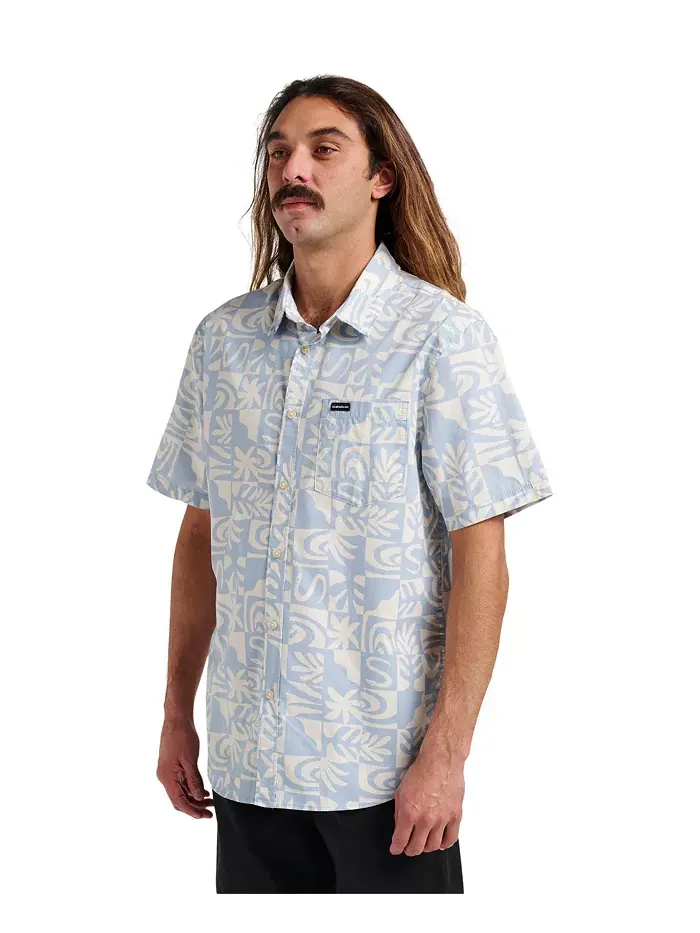 Мужская футболка Terra Classic Stretch с короткими рукавами Quiksilver — изображение 2 из 4, синий