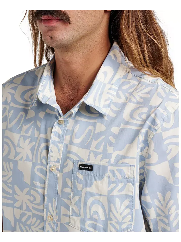 Мужская футболка Terra Classic Stretch с короткими рукавами Quiksilver — изображение 3 из 4, синий