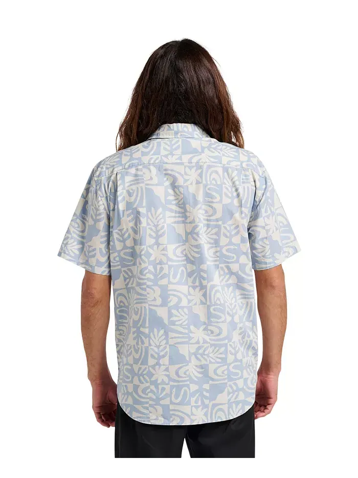 Мужская футболка Terra Classic Stretch с короткими рукавами Quiksilver — изображение 4 из 4, синий