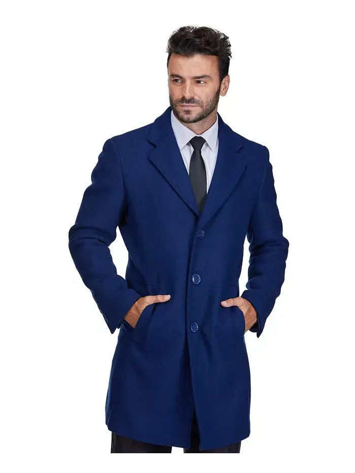Мужское шерстяное пальто Walker Car Coat с отложным воротником Braveman