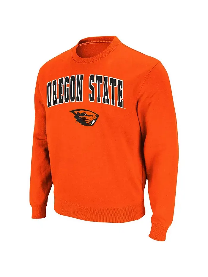 Мужская толстовка Oregon State Beavers с аппликацией в виде арки и логотипа Colosseum — изображение 6 из 6, серый