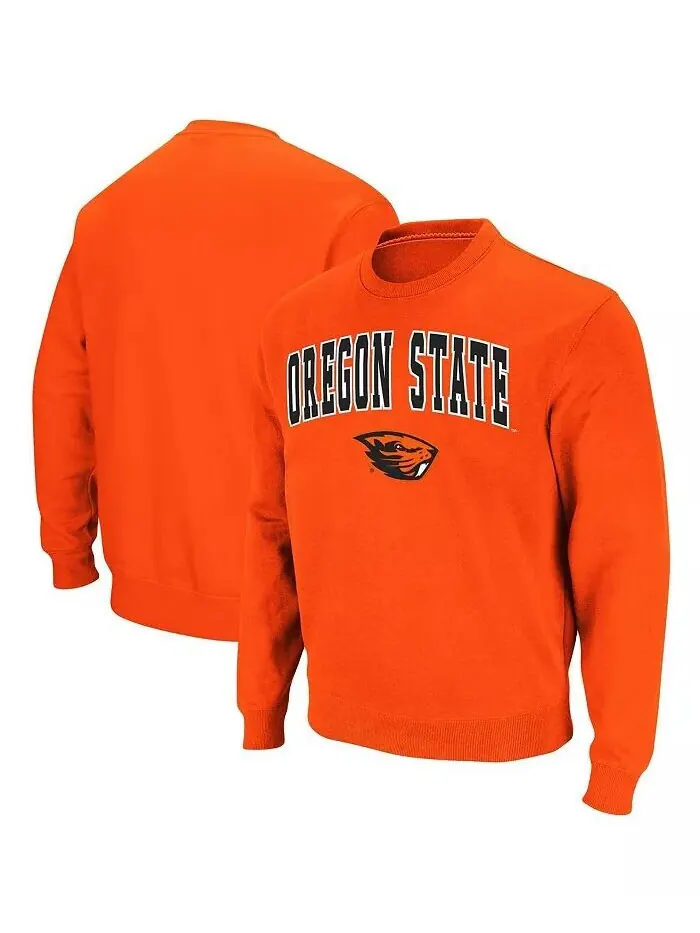 Мужская толстовка-пуловер из твила с логотипом Oregon State Beavers Arch & Logo Tackle Colosseum — изображение 1 из 3