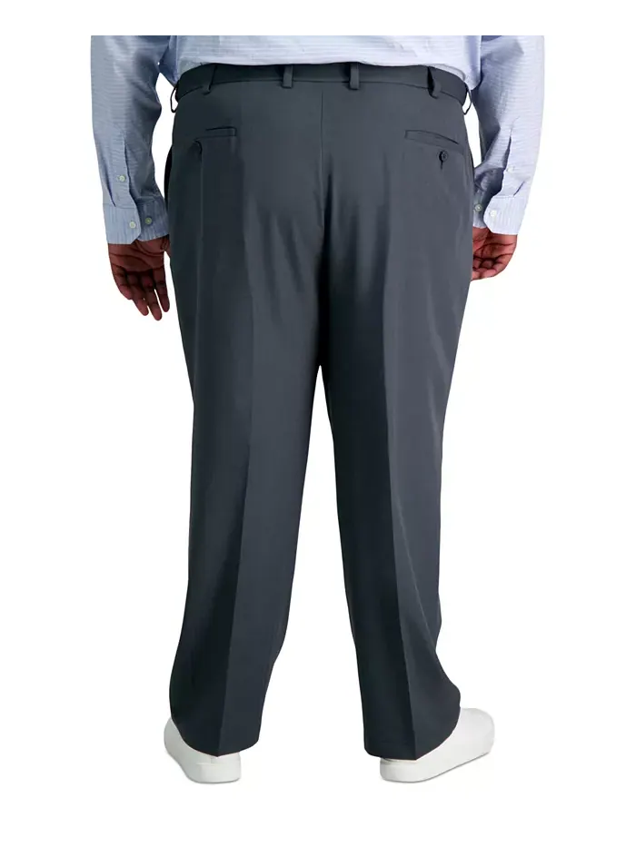 Мужские классические брюки Big & Tall Cool 18 PRO с расширяющейся талией, стретч и плоской передней — 3