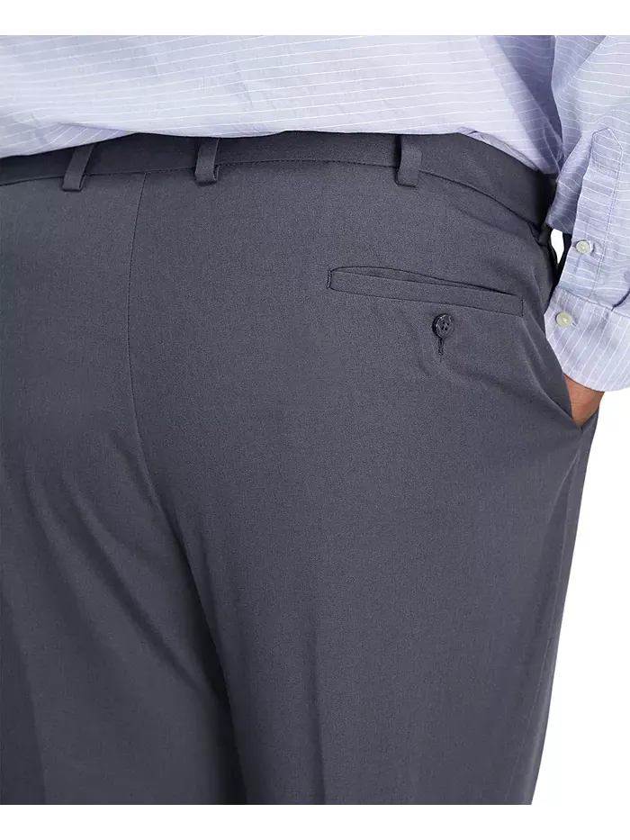 Мужские классические брюки Big & Tall Cool 18 PRO с расширяющейся талией, стретч и плоской передней — 5