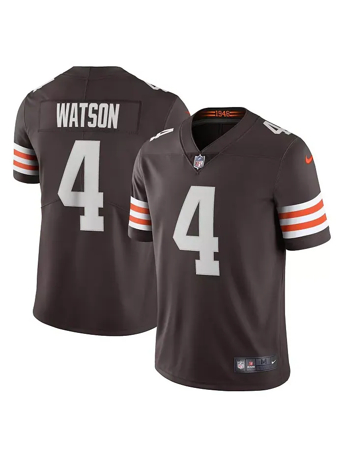 Мужская лимитированная джерси Cleveland 2020 Vapor Deshaun Watson Nike — изображение 1 из 5, коричневый