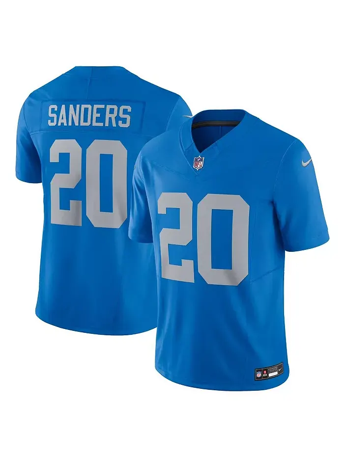 Мужская альтернативная лимитированная джерси Detroit Lions Vapor F.U.S.E. Barry Sanders Nike — изображение 1 из 3, синий