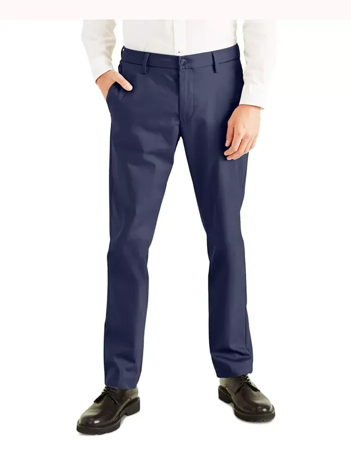 Мужские брюки Signature Slim Fit Iron Free Khaki с защитой от пятен Dockers