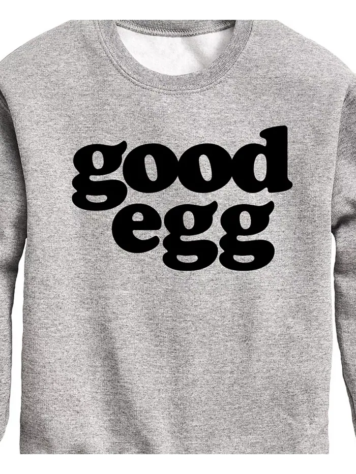 Флисовая толстовка с принтом "Good Egg" для мальчиков, коллекция Easter Hybrid — изображение 3 из 3, серый