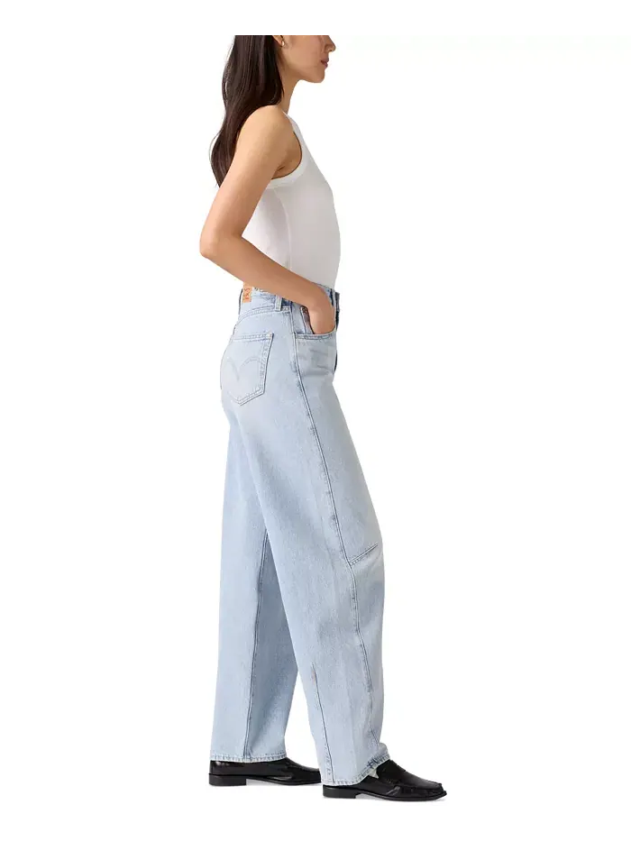 Женские джинсы Cinch с высокой посадкой и бочкообразными штанинами Levi'S — изображение 3 из 9, синий