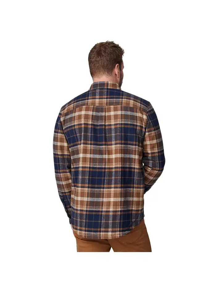 Мужская фланелевая рубашка Easywear II с флисовой подкладкой Free Country — изображение 2 из 6, коричневый