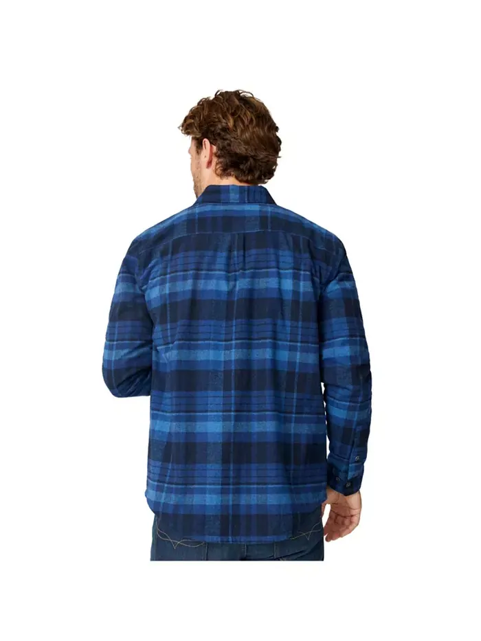 Мужская фланелевая рубашка Easywear II с флисовой подкладкой Free Country — изображение 3 из 3, синий