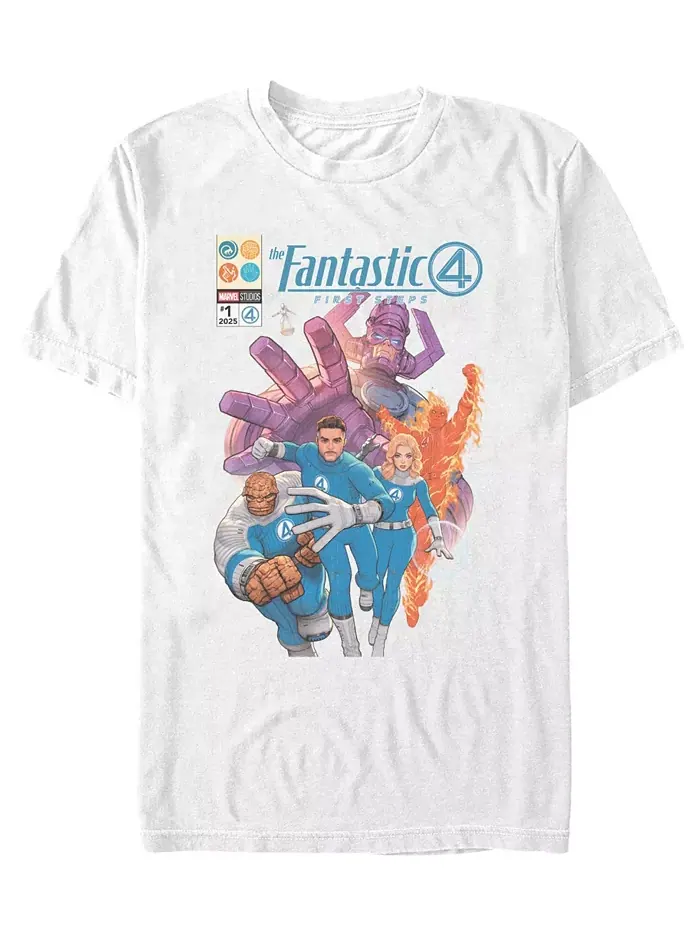 Мужская футболка Fantastic 4 First Steps с длинным рукавом Fifth Sun — изображение 1 из 3, белый