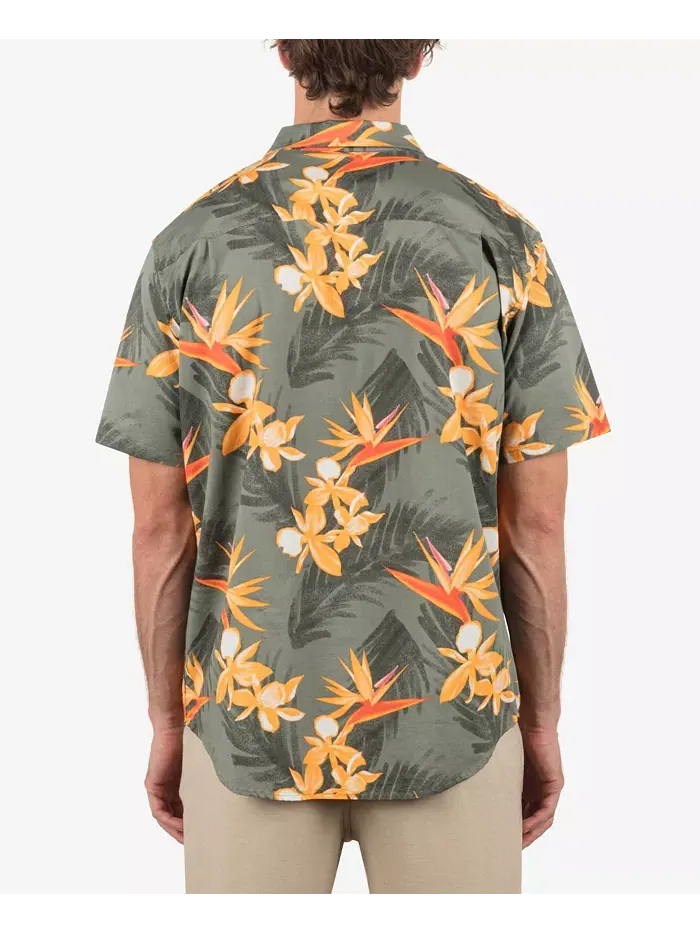 Мужская рубашка с коротким рукавом Oao Lido Stretch Hurley — изображение 6 из 8, черный