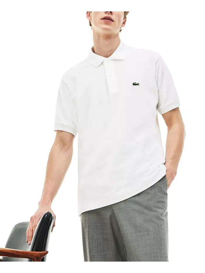 Поло Lacoste, мужское, классическое — изображение 1 из 5, белый