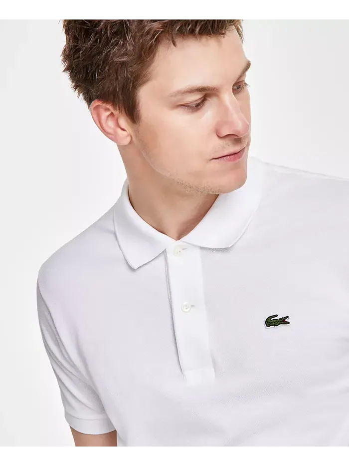 Поло Lacoste, мужское, классическое — изображение 3 из 5, белый
