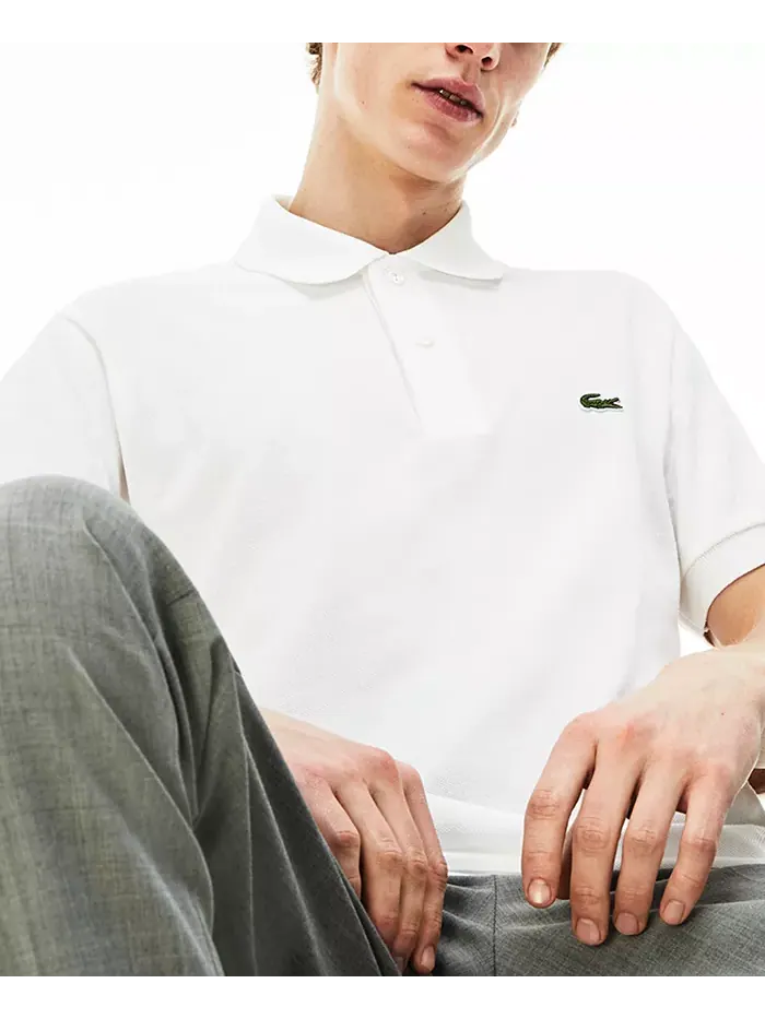 Поло Lacoste, мужское, классическое — изображение 5 из 5, белый