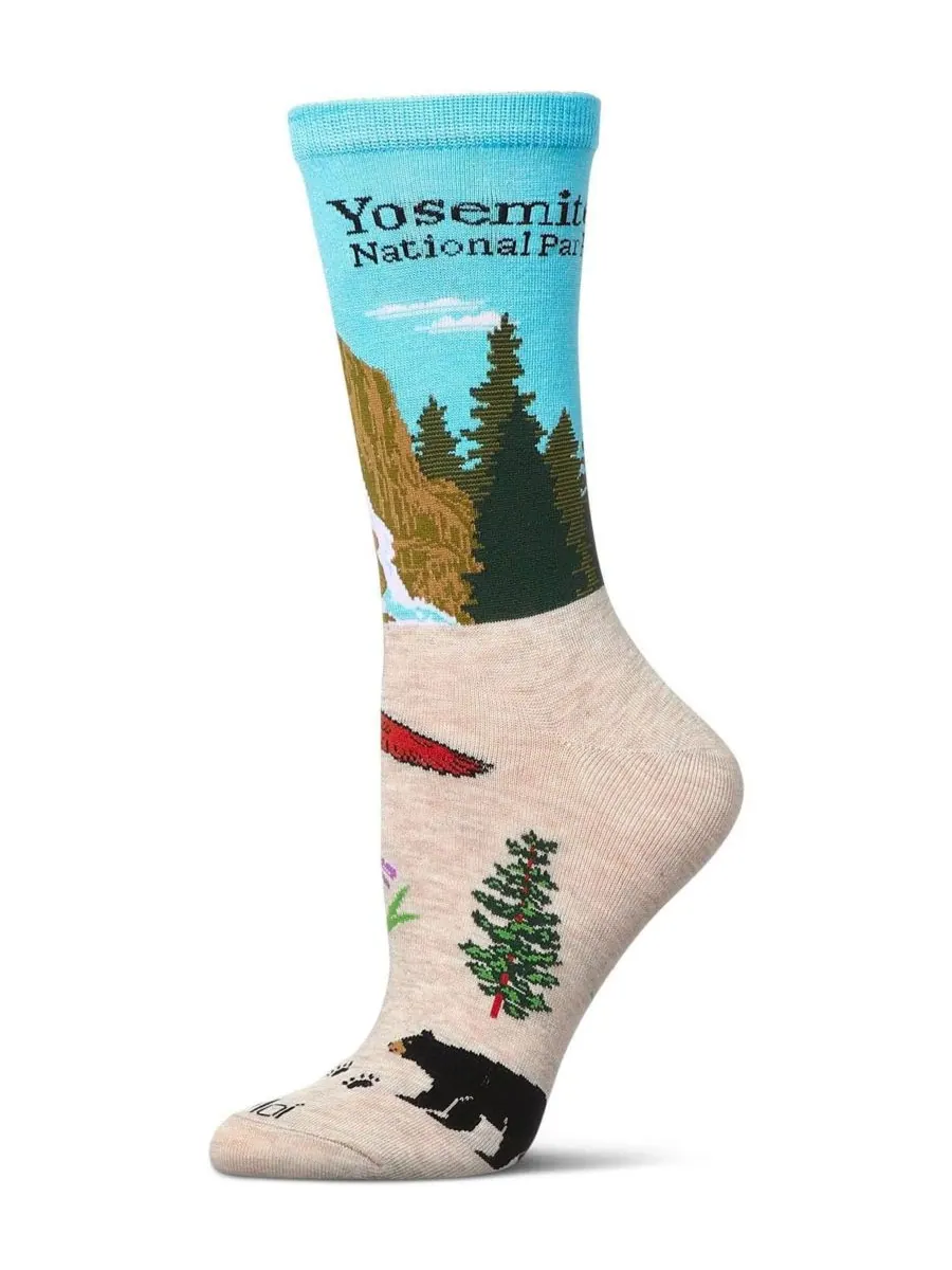 Женские носки Yosemite Rayon From Crew Socks MeMoi — изображение 1 из 3, слоновая кость