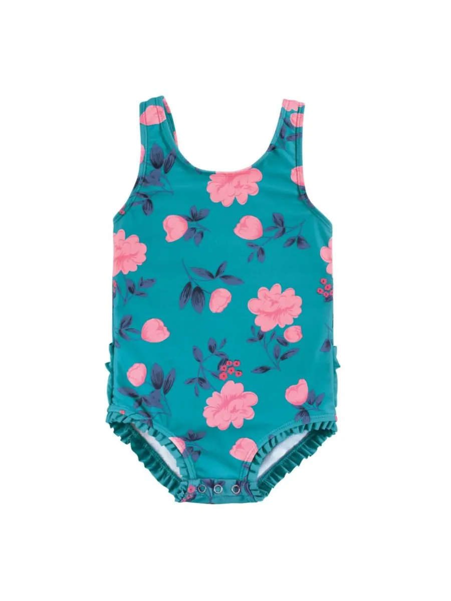 Детский купальник, подсолнух Hudson Baby, Teal floral — изображение 1 из 2