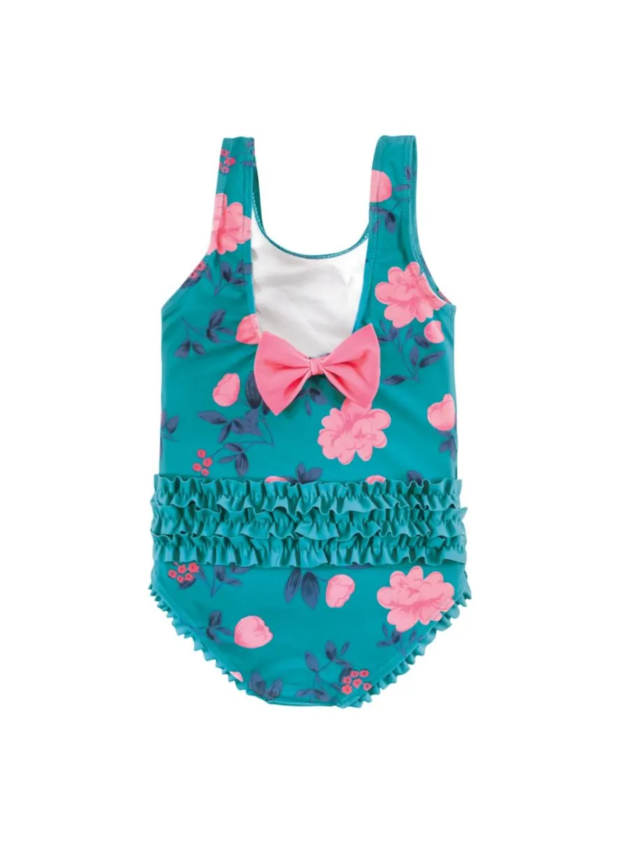 Детский купальник, подсолнух Hudson Baby, Teal floral — изображение 2 из 2