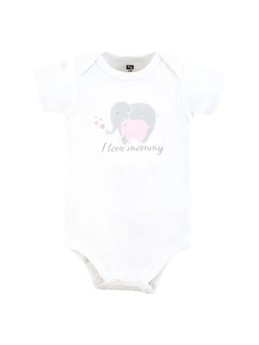 Комплект из 3 мягких хлопковых боди на каждый день Hudson Baby — изображение 3 из 5, мульти