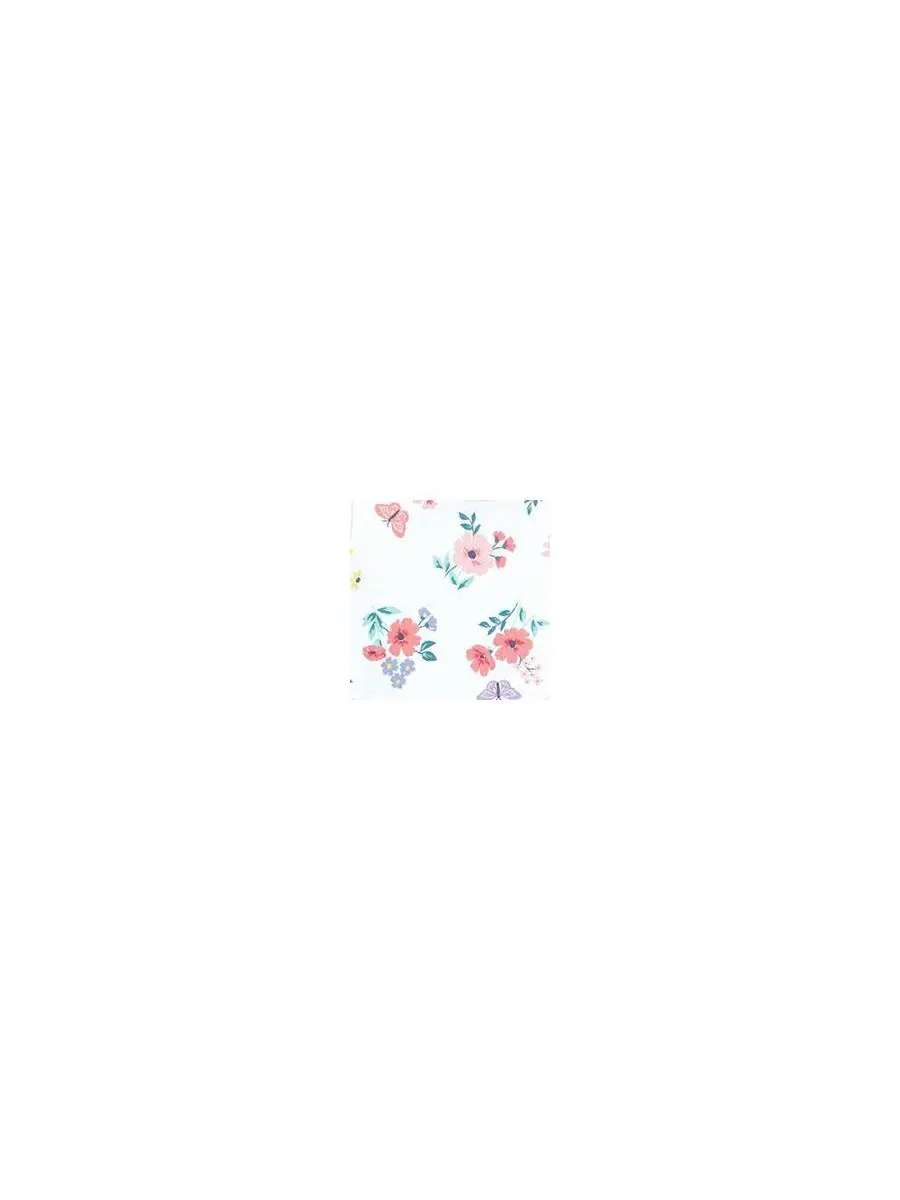Комплект из 3 мягких хлопковых боди на каждый день Hudson Baby, Butterfly Floral Tutu — изображение 2 из 5