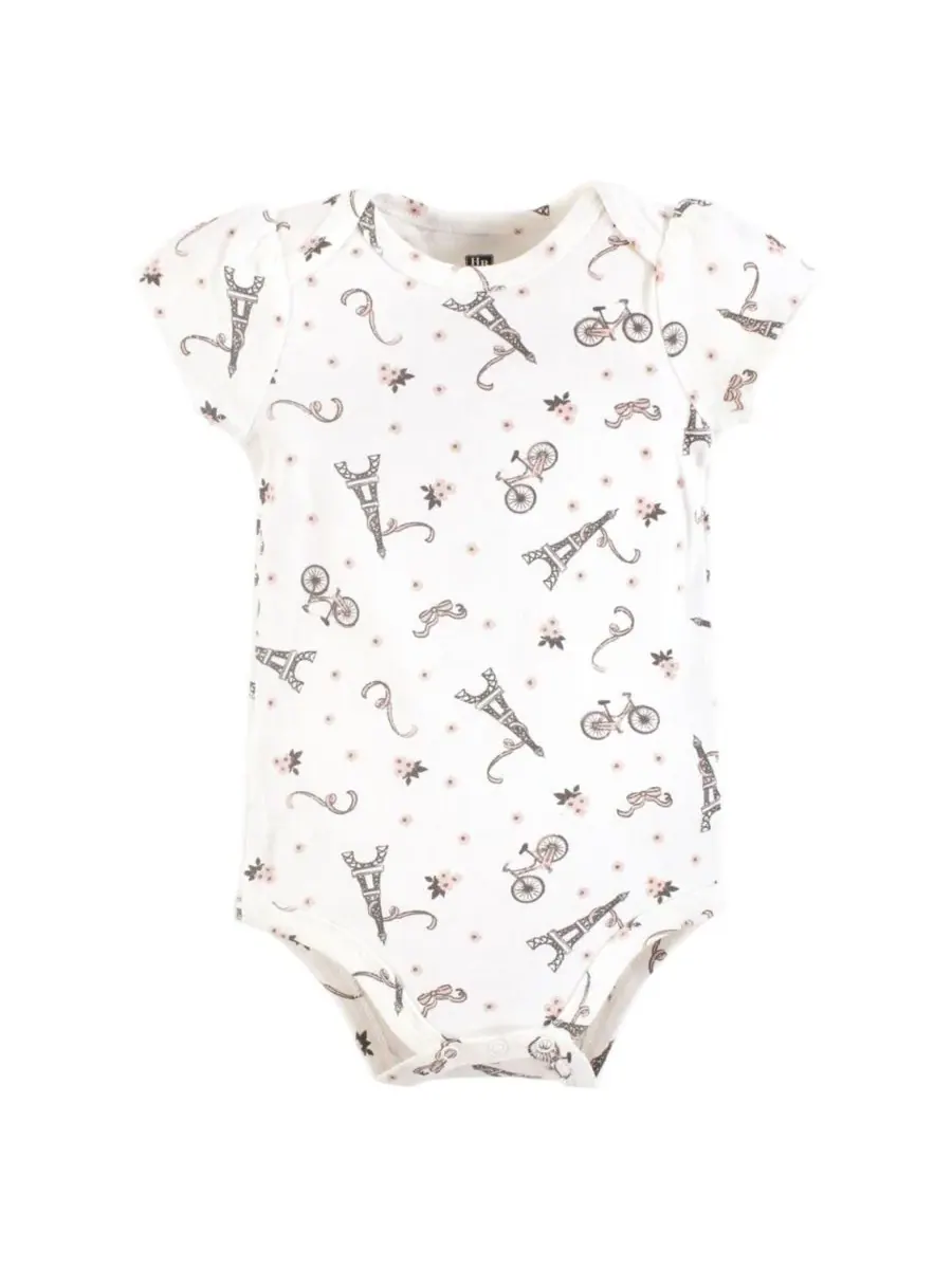 Комплект из 3 мягких хлопковых боди на каждый день Hudson Baby, Paris Tutu — изображение 5 из 5