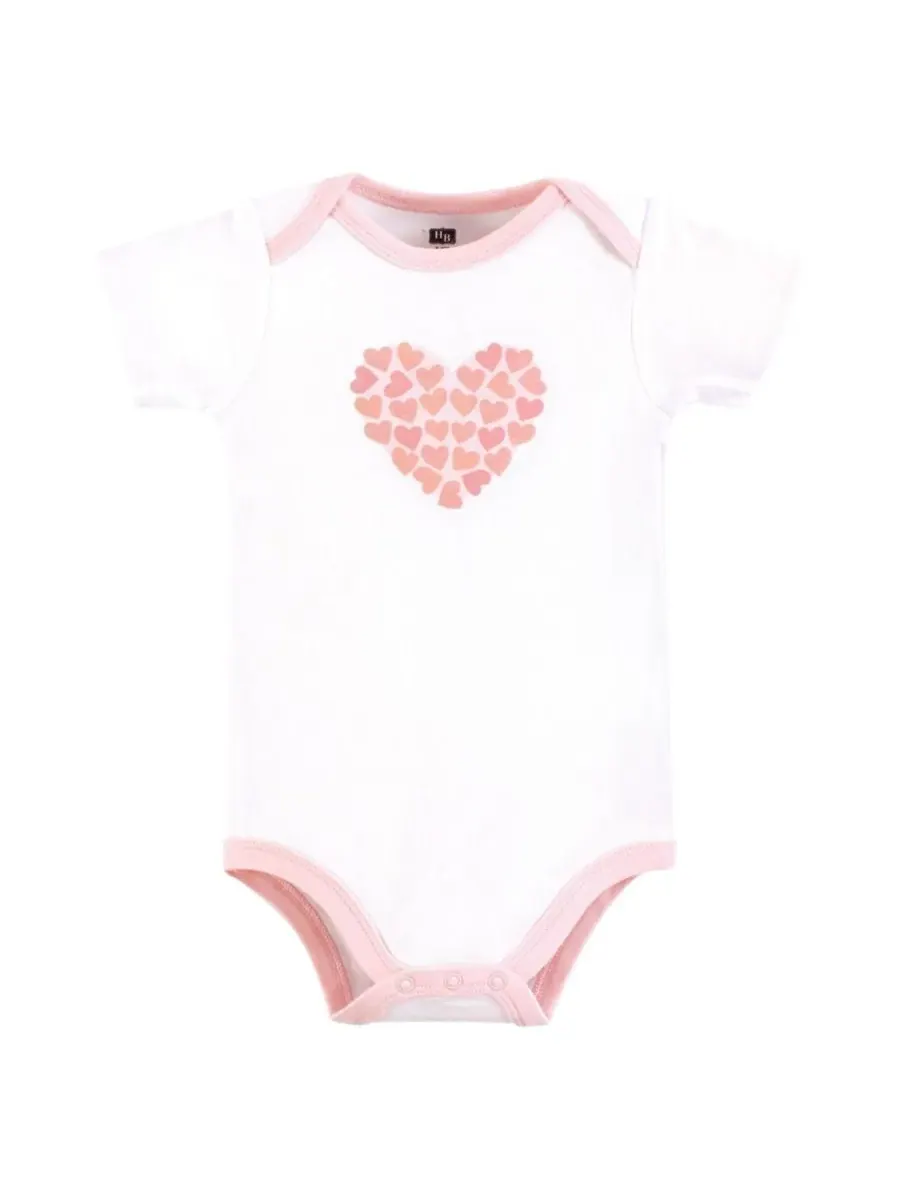 Комплект из 3 мягких хлопковых боди на каждый день Hudson Baby, Cutie Bear — изображение 4 из 5