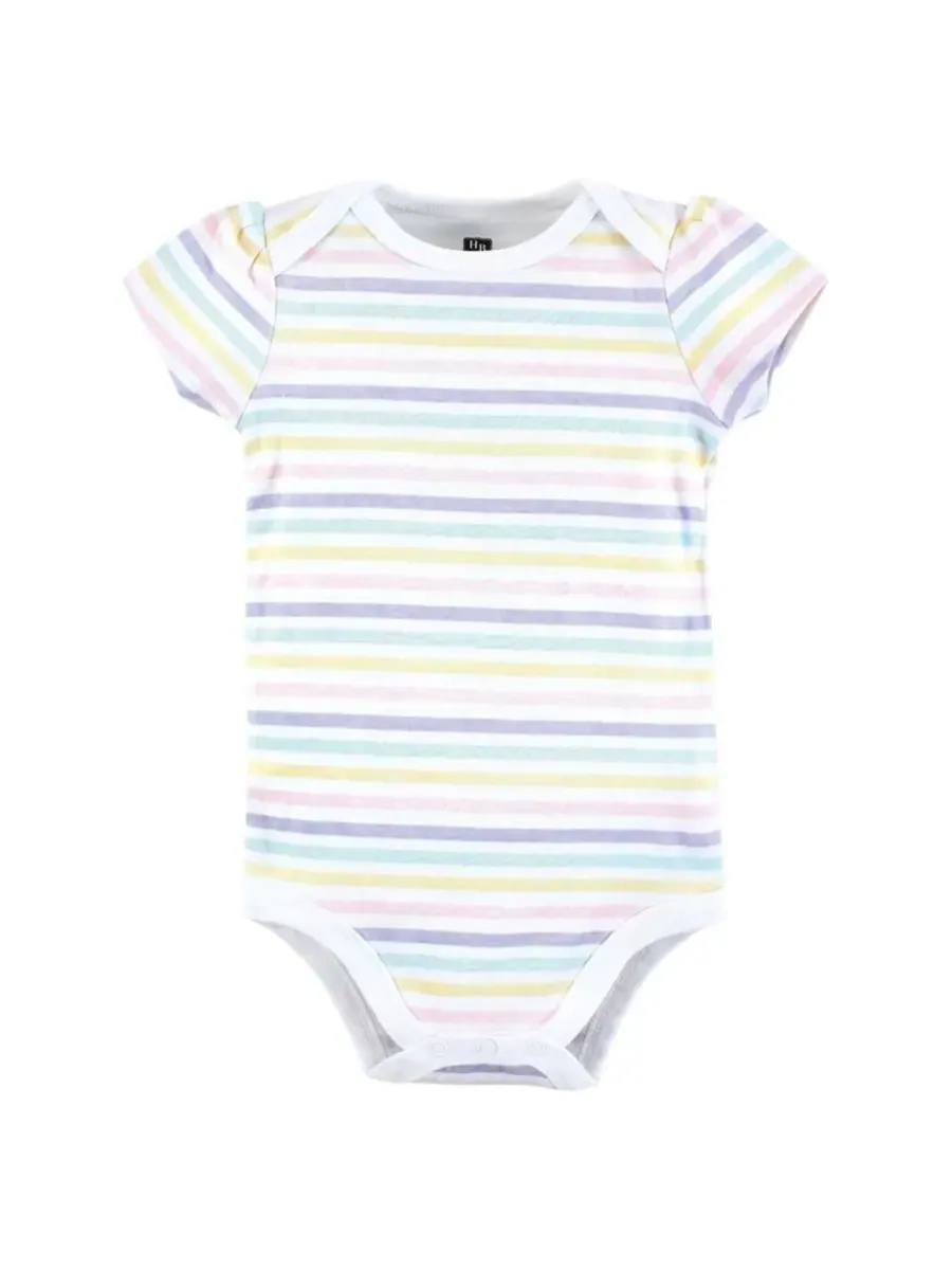 Комплект из 3 мягких хлопковых боди на каждый день Hudson Baby — изображение 3 из 5, розовый