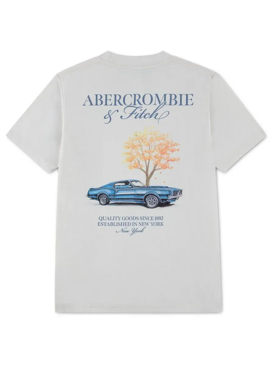 Детская футболка с круглым вырезом "Автоклуб" Abercrombie kids — изображение 2 из 3, жет