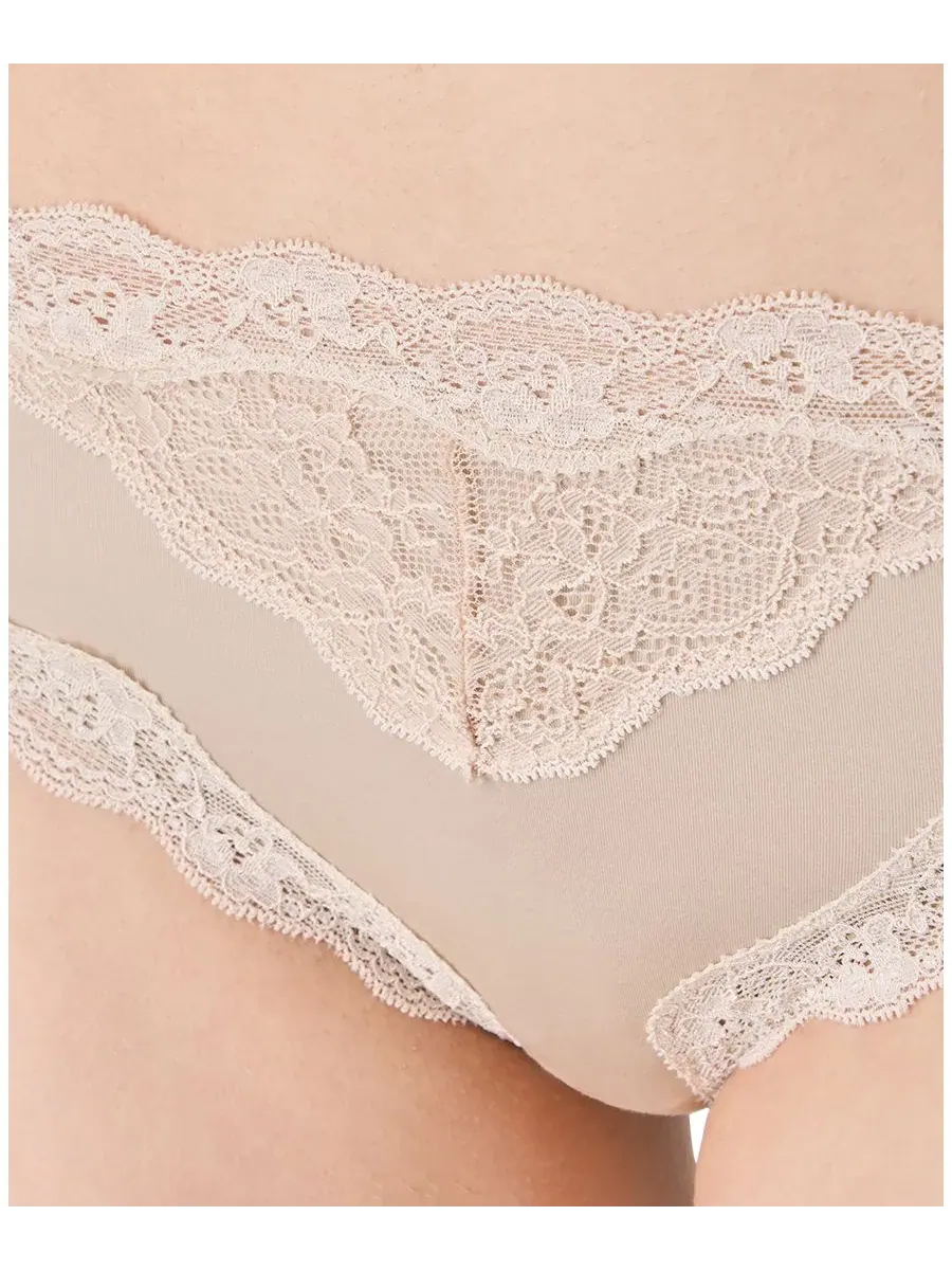 Женские повседневные милые трусики-хипстеры с низкой посадкой DMPLCH Maidenform — изображение 3 из 5, бежевый