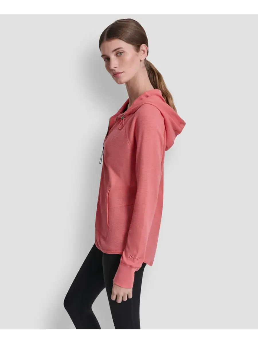 Женская спортивная толстовка на молнии DKNY — изображение 3 из 6, загорелый