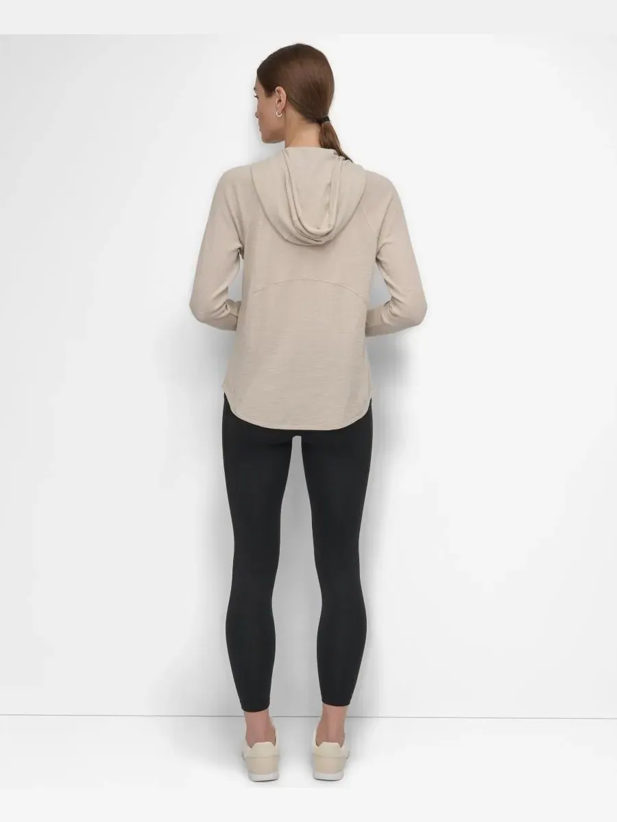 Женская спортивная толстовка на молнии DKNY — изображение 4 из 4, серебристый