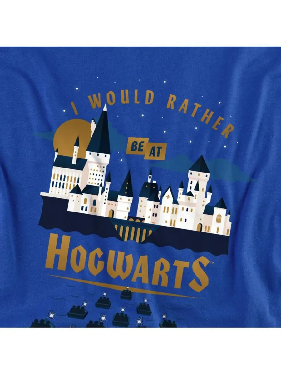 Мужская футболка "Я бы предпочел быть в Хогвартсе" Harry Potter — изображение 3 из 3, королевский