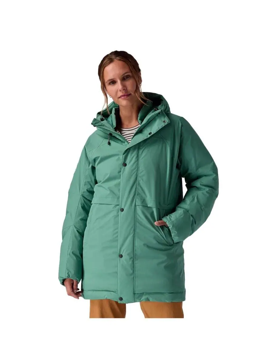 Женские пуховые куртки ALLIED Down Apres Parka Backcountry — зеленый